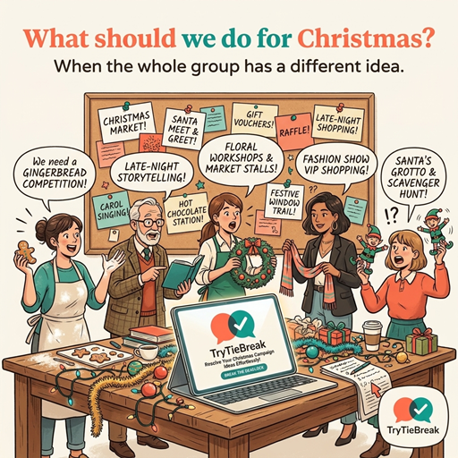 Shopping association planning a Christmas campaign